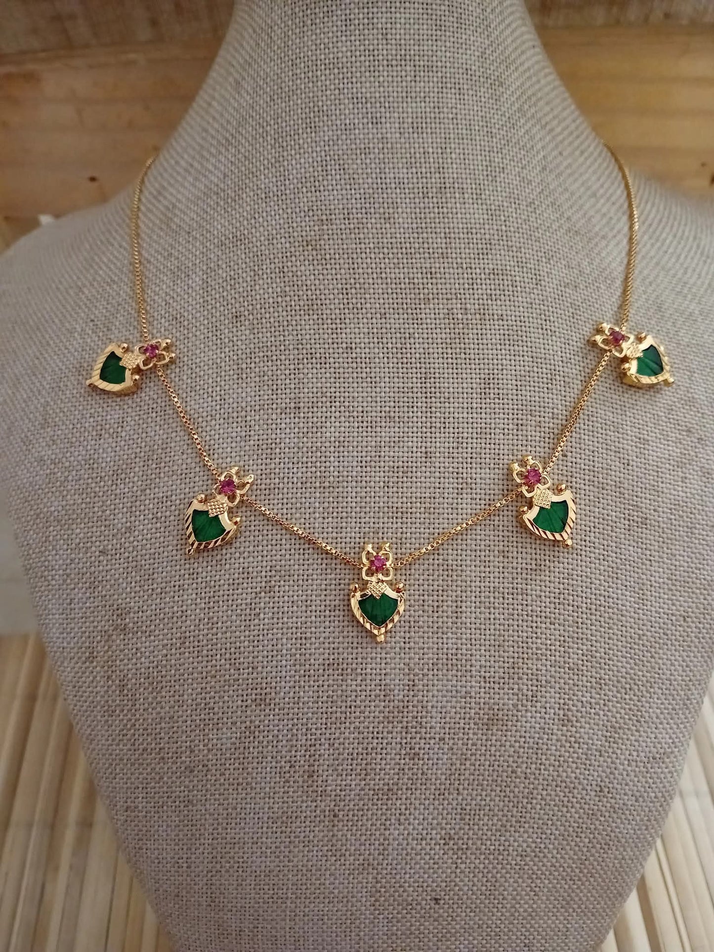 Green palakka design