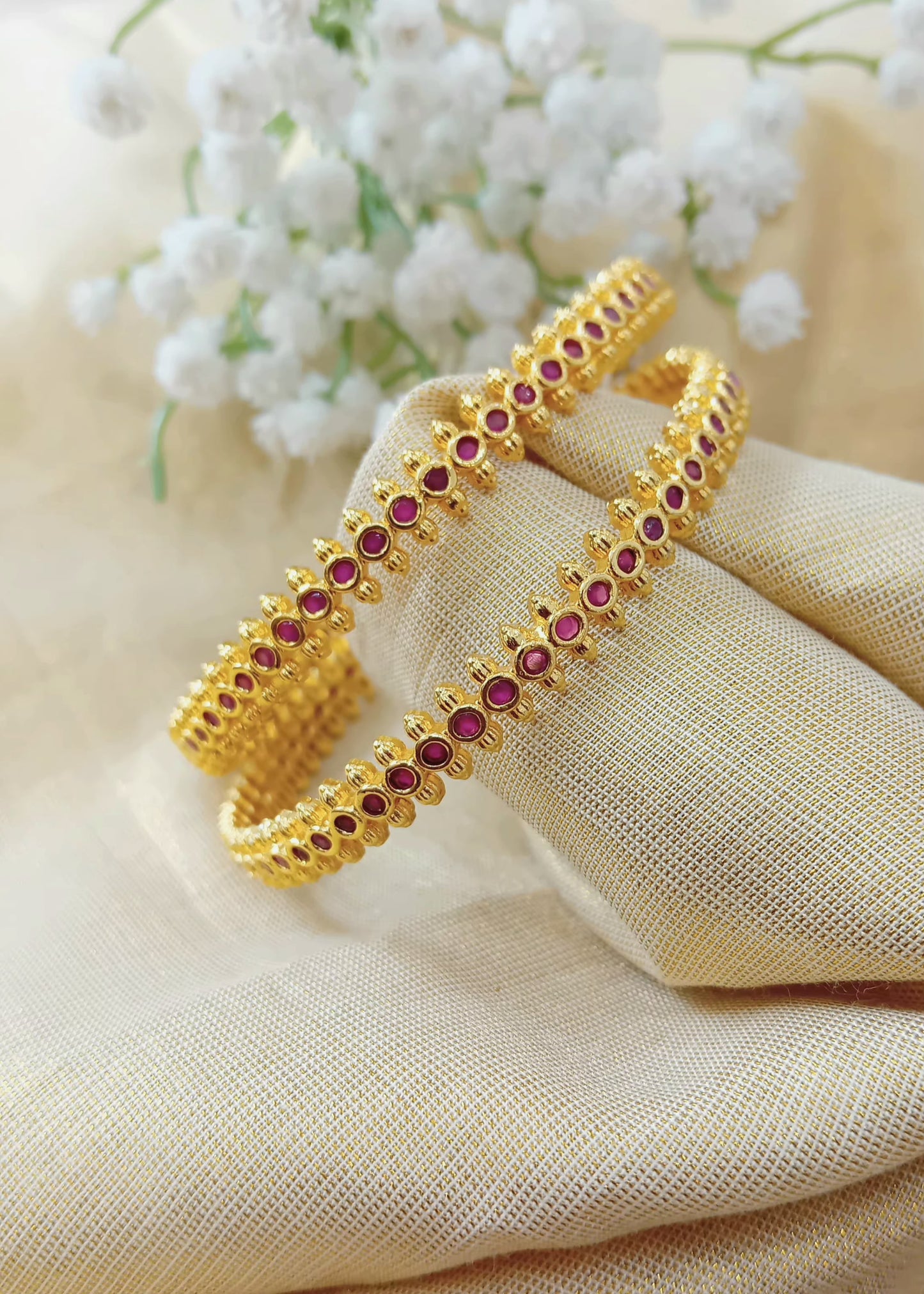 Gold plated bangle