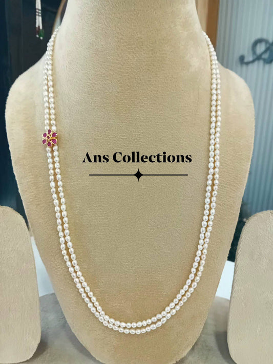 Rice pearl neckpiece