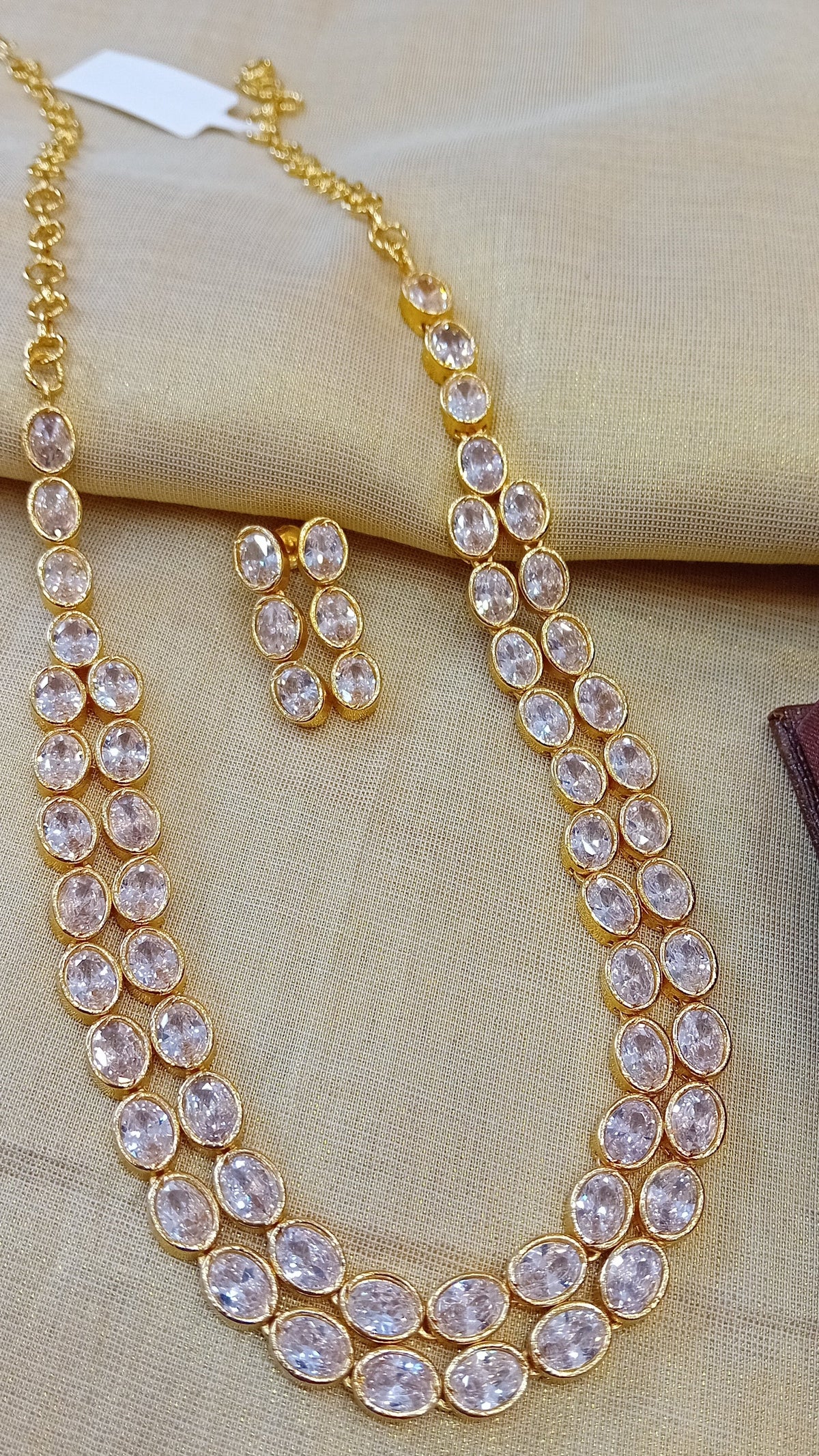 Gold plated ad stone Neckpiece