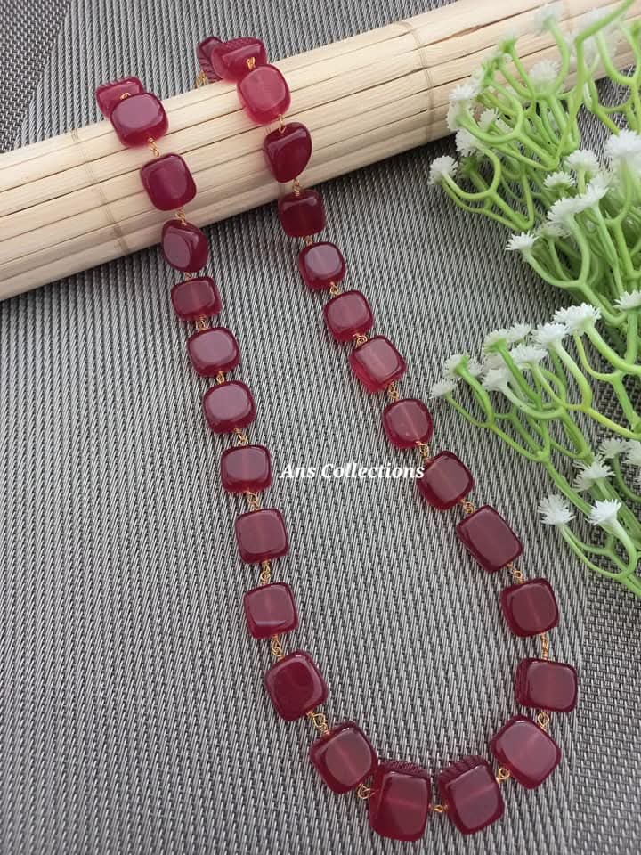 Stone beaded neckpiece