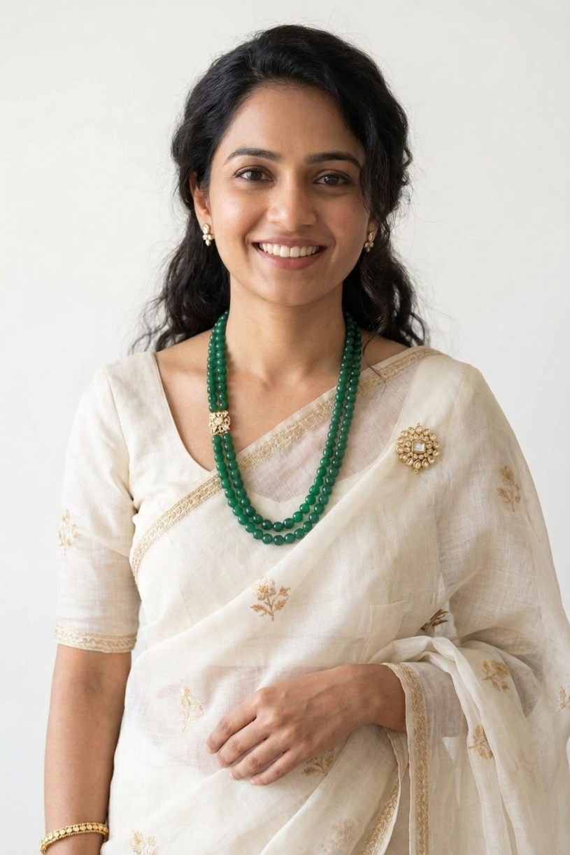 Green Agate stone neckpiece