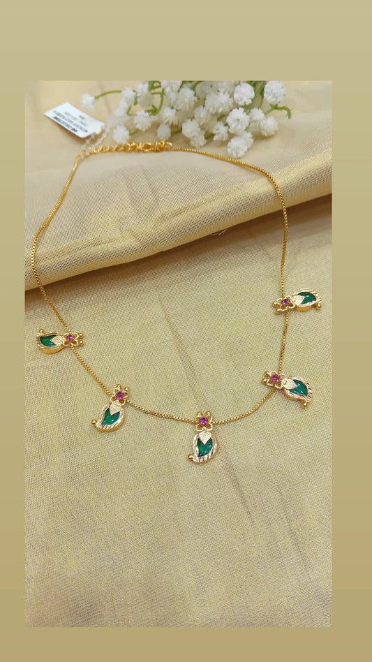 Gold plated jewellery( mango design)