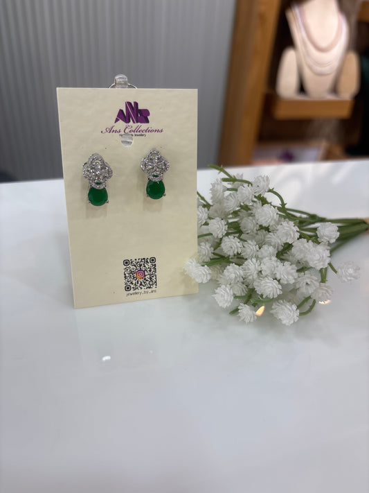 Rhodium plated stud