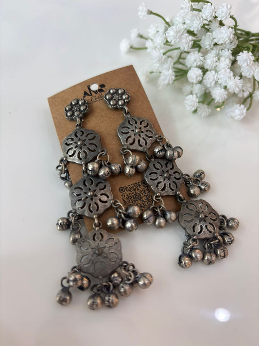 Silver look alike earring