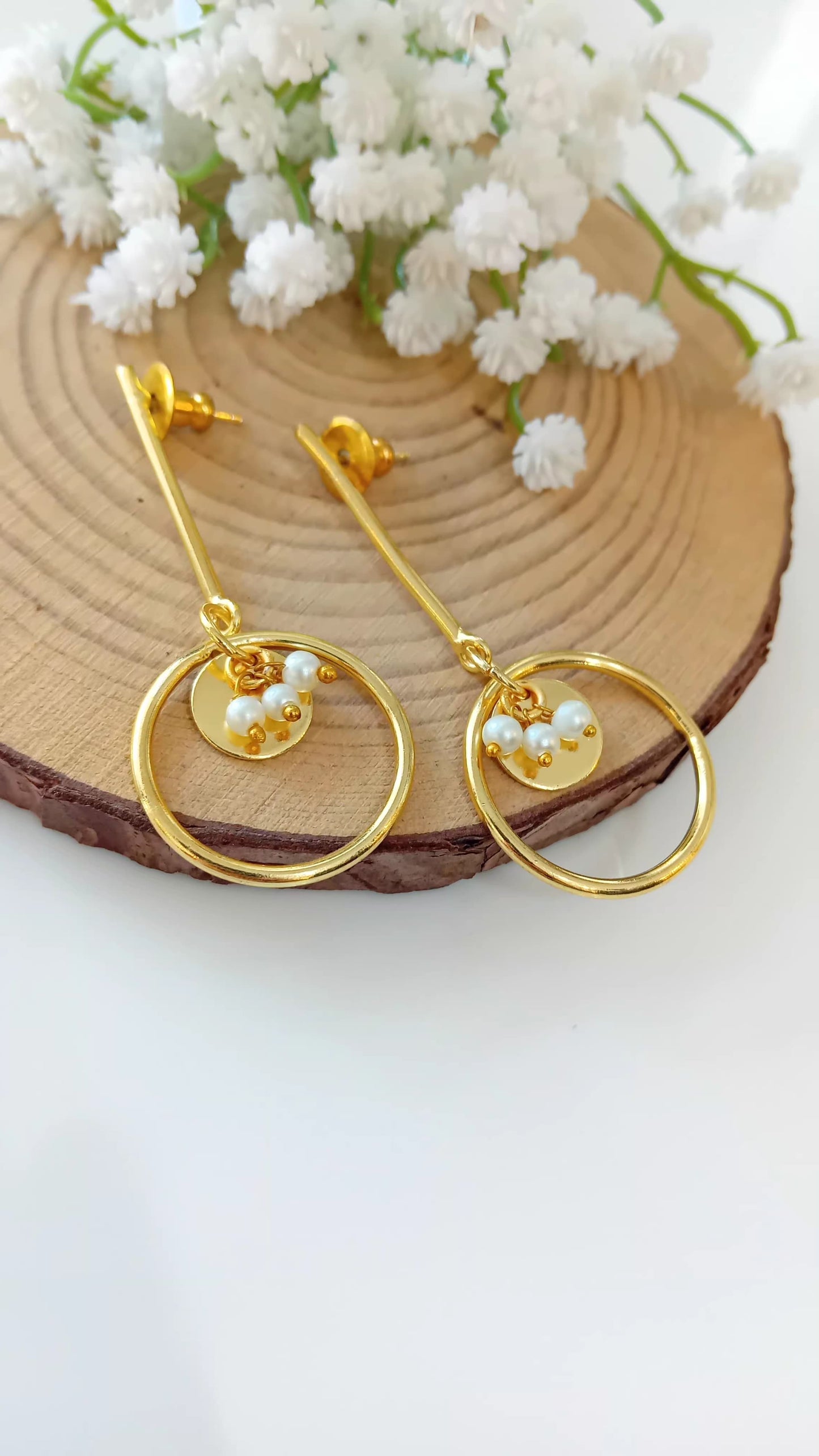 Brass earrings