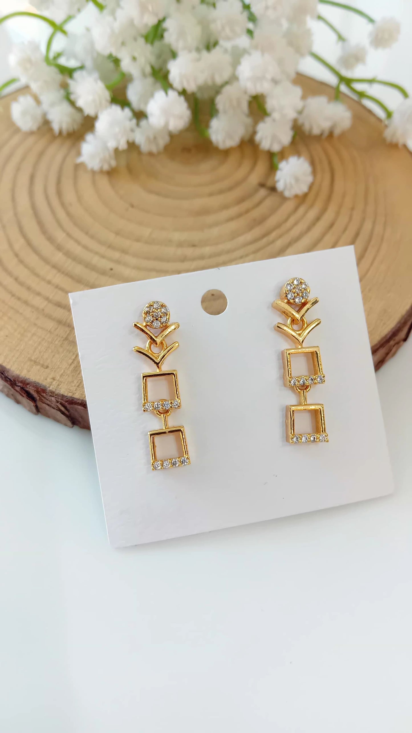 Gold plated earring