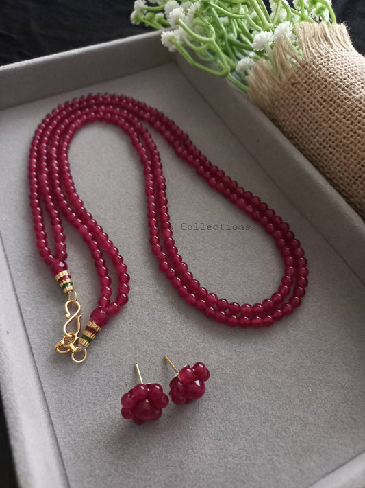 Jade beaded neckpiece