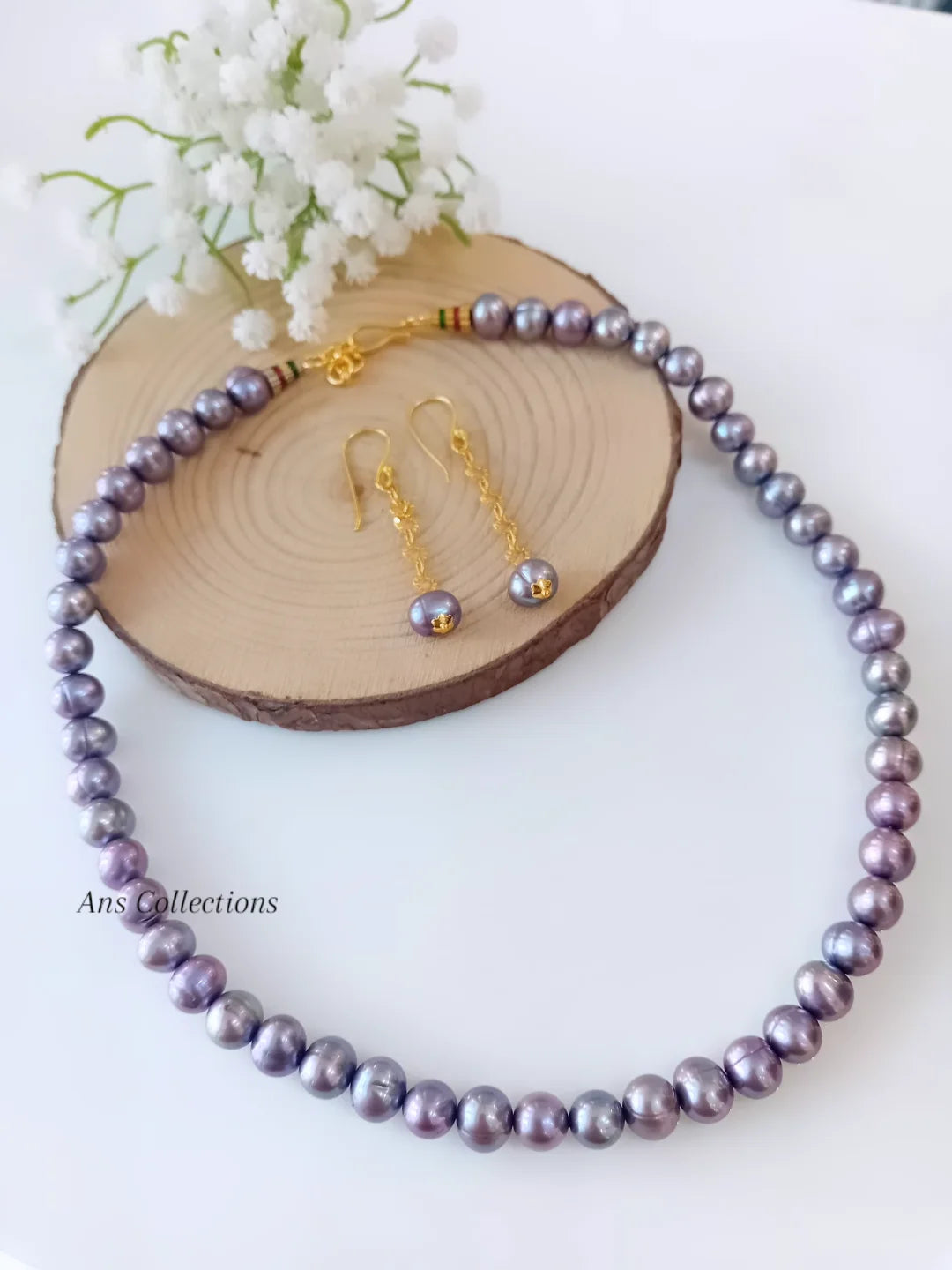 Freshwater pearl lavender shade