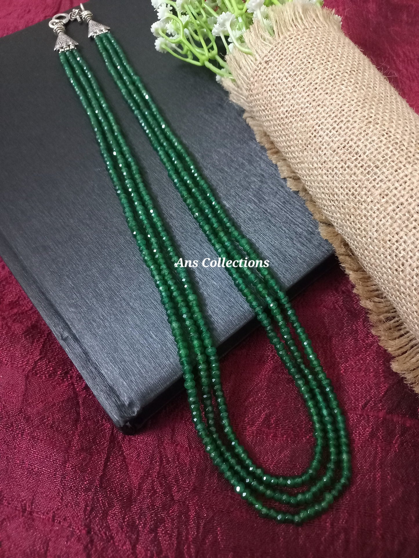 Onyx stone necklace