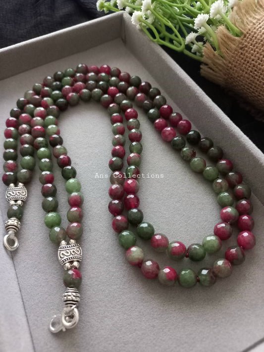 Agate stone two layer neckpiece