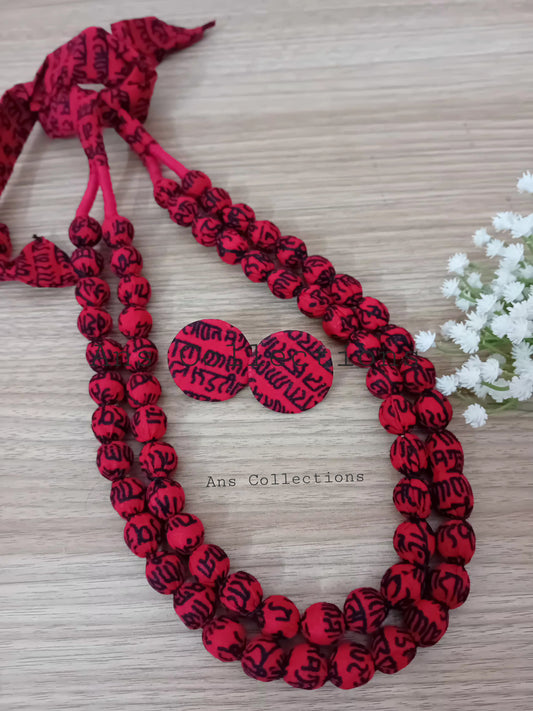Cotton fabric jewellery