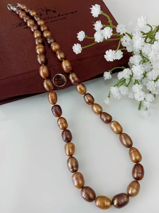 Fresh water pearl brown shade