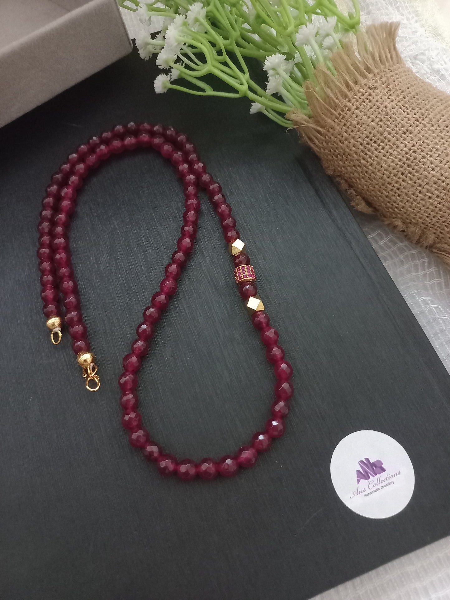 Stone beaded neckpiece -ANS02