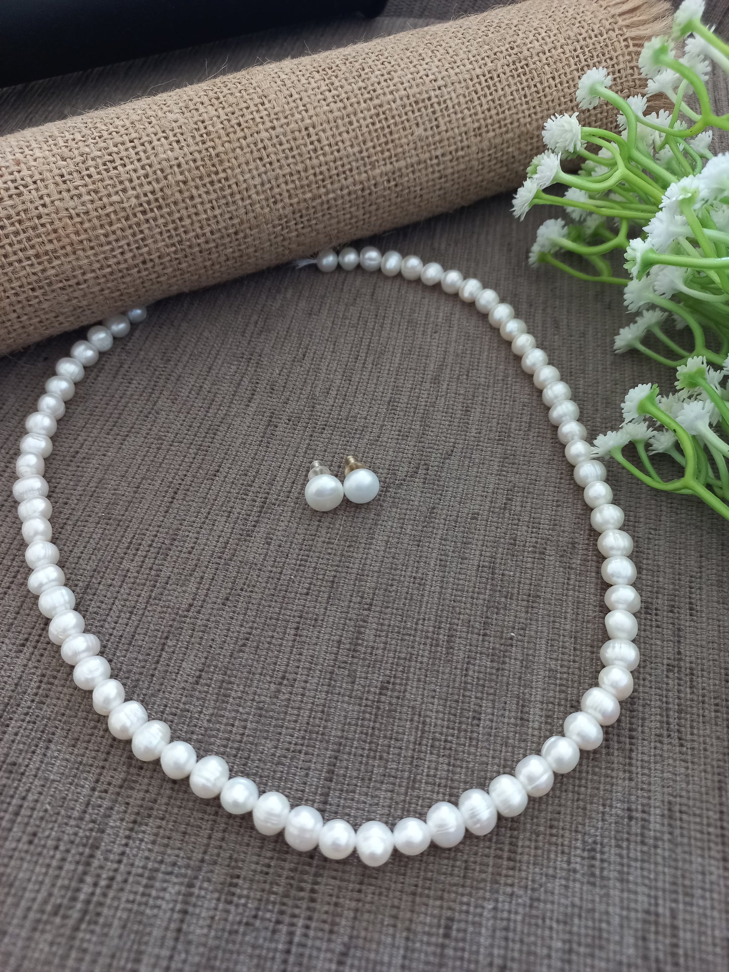 White freshwater pearl