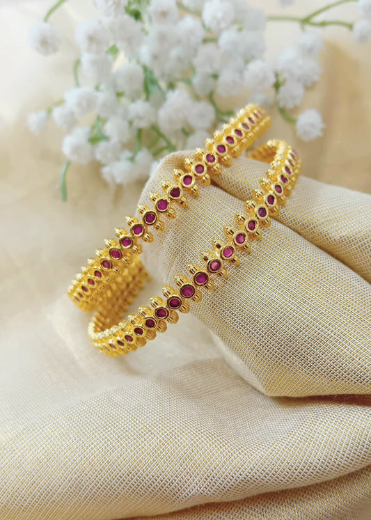 Gold plated bangle