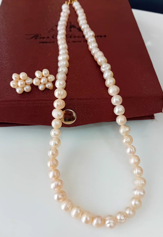 Fresh water pearl peach colour