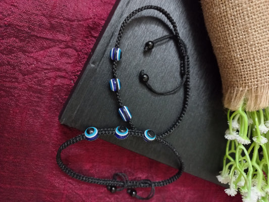 Evil eye anklet( pair)