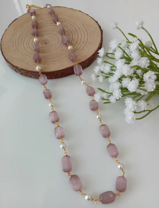 Monalisa stone beaded neckpiece