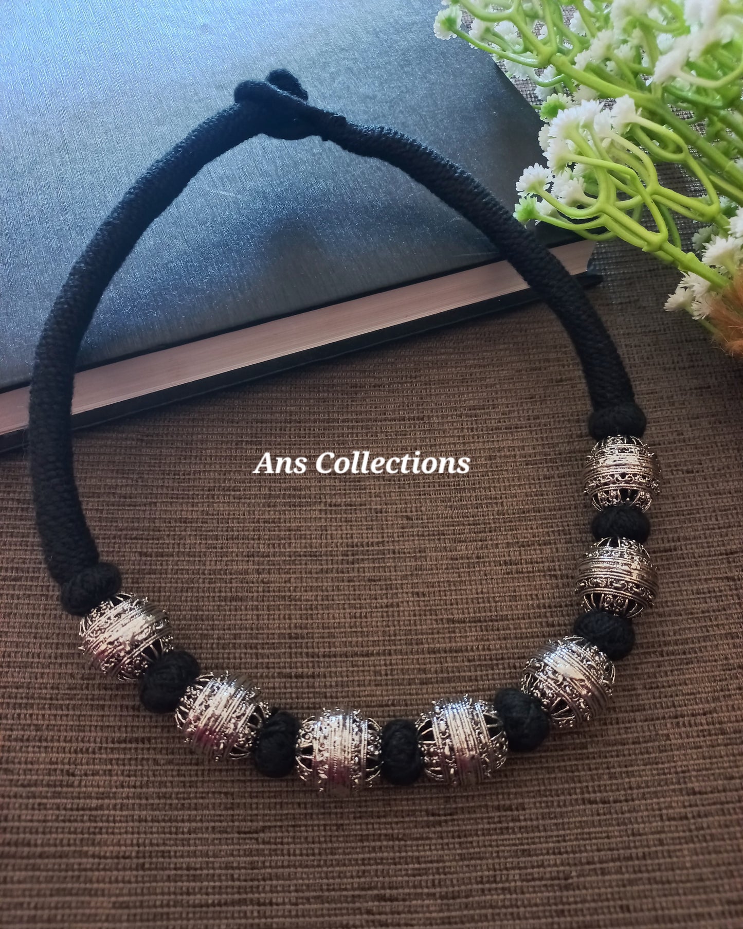 Thread  ball & metal ball jewellery