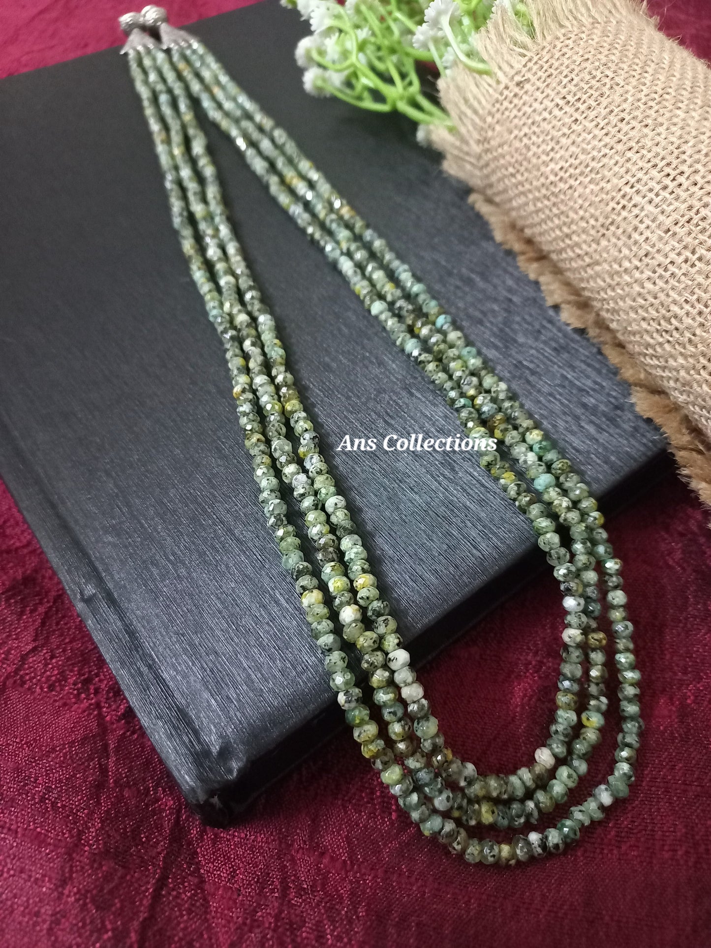 Onyx stone necklace