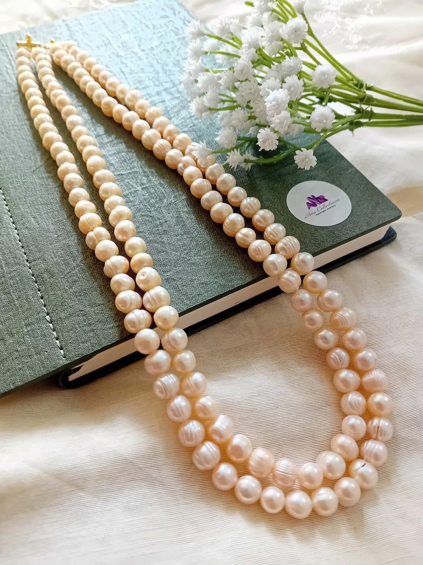 Peach shade freshwater pearl -FP21