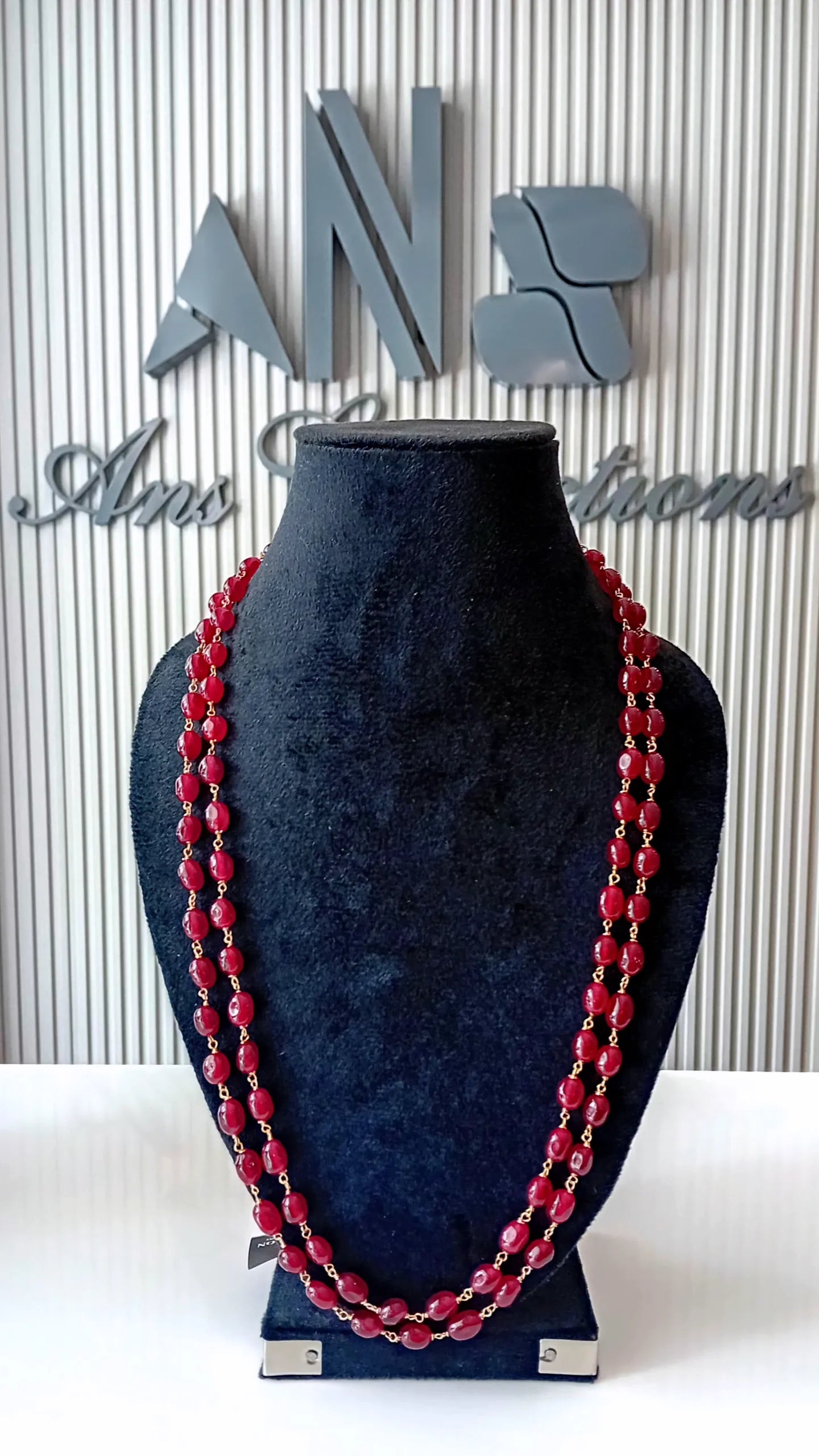 Quartz beaded neckpiece