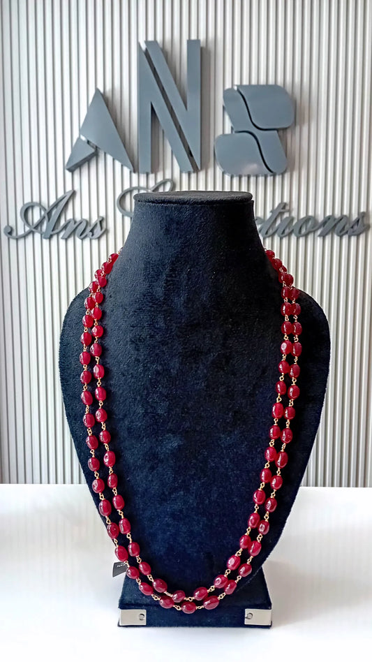 Quartz beaded neckpiece