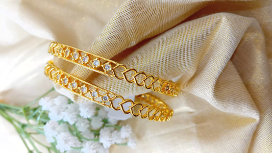 Gold plated bangles 2.8 size( single pc)