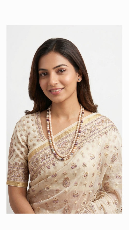 Shell pearl neckpiece