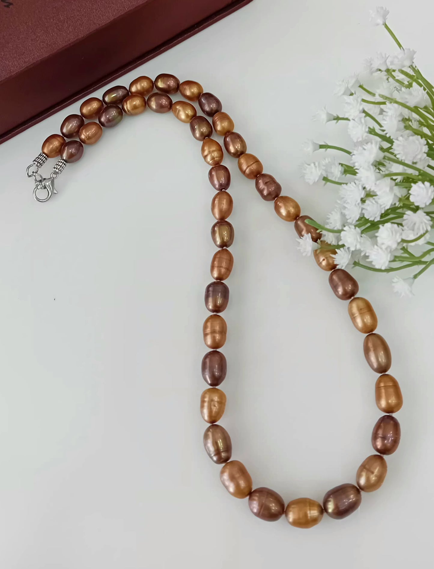 Fresh water pearl brown shade