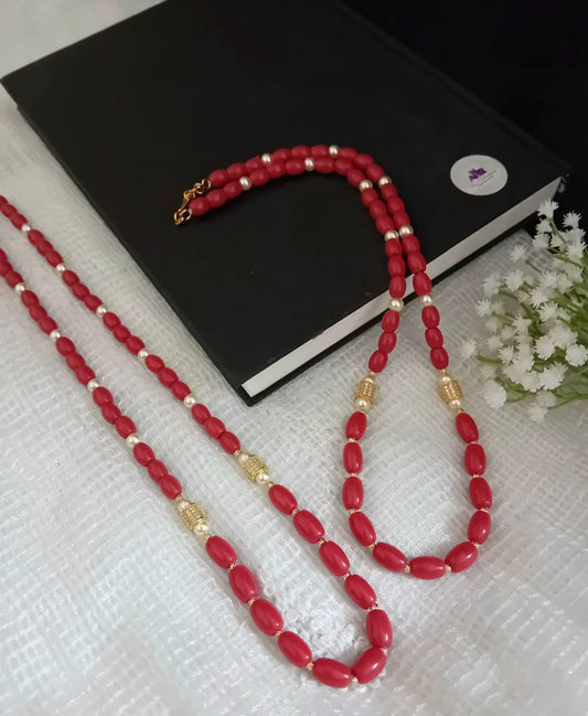 coral necklace -CN22