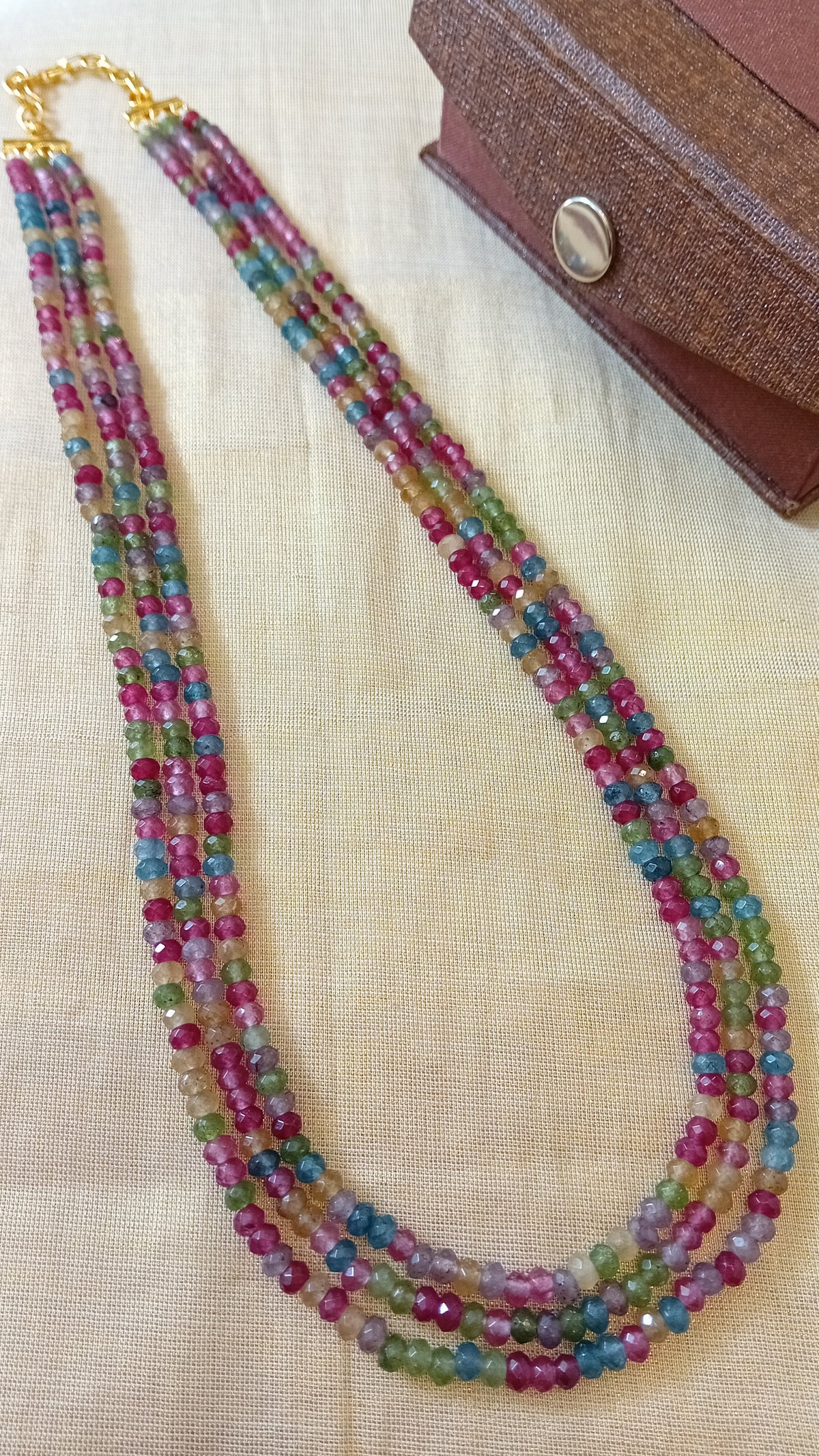 Onyx beaded neckpiece