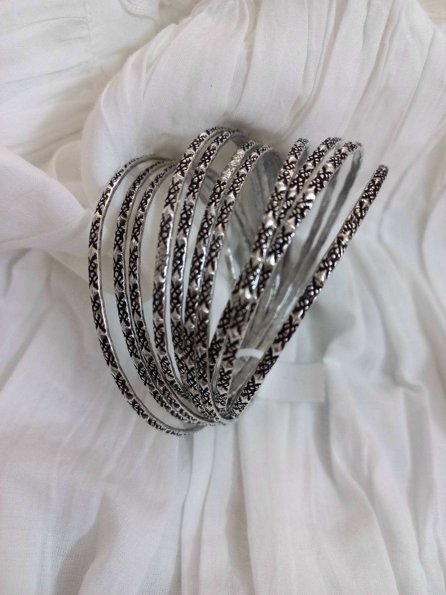 Oxidised jewellery set