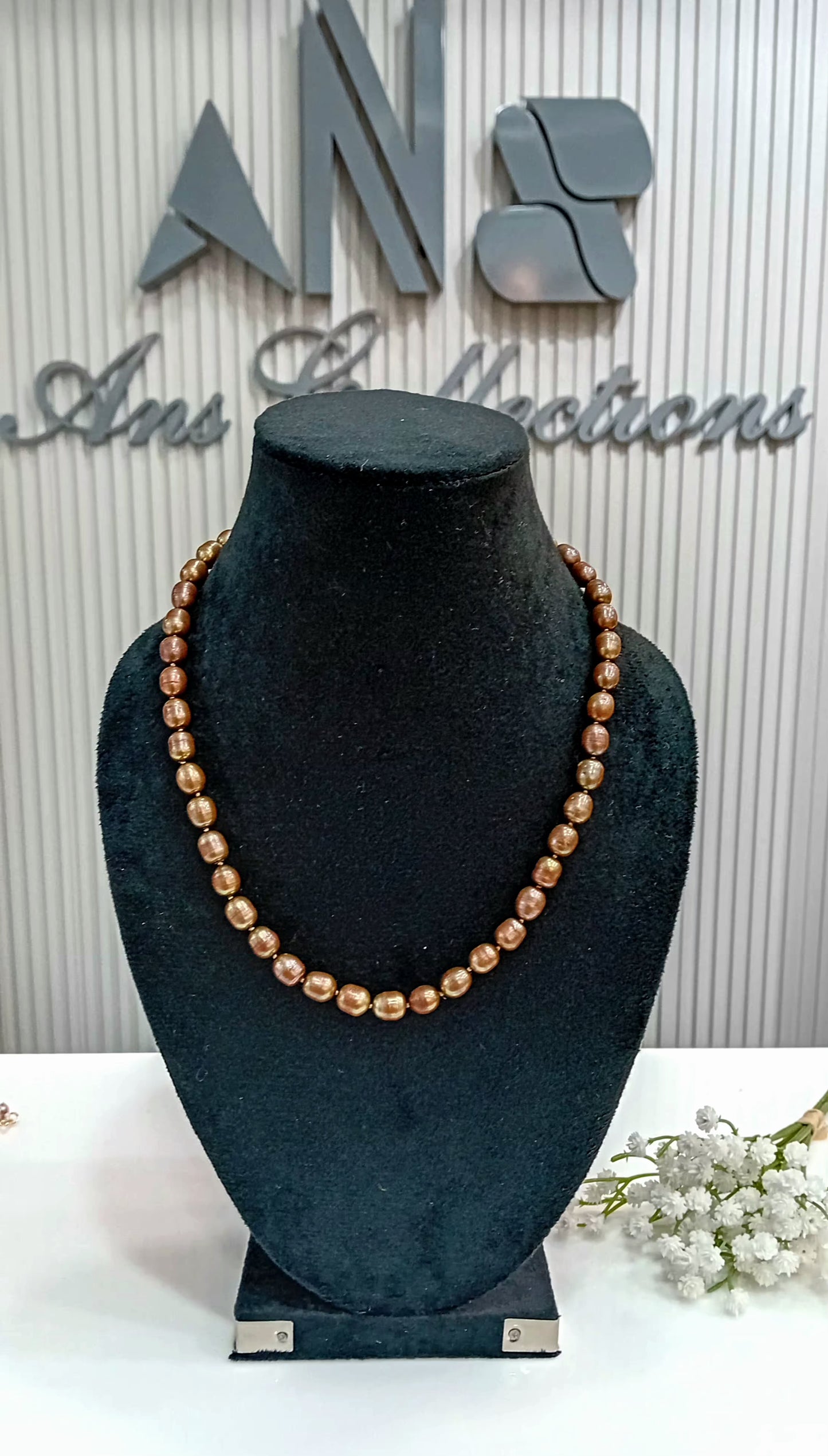 Brown freshwater pearl