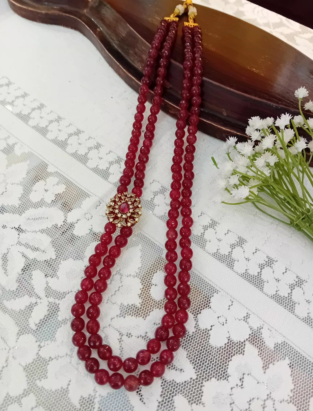 Agate stone neckpiece