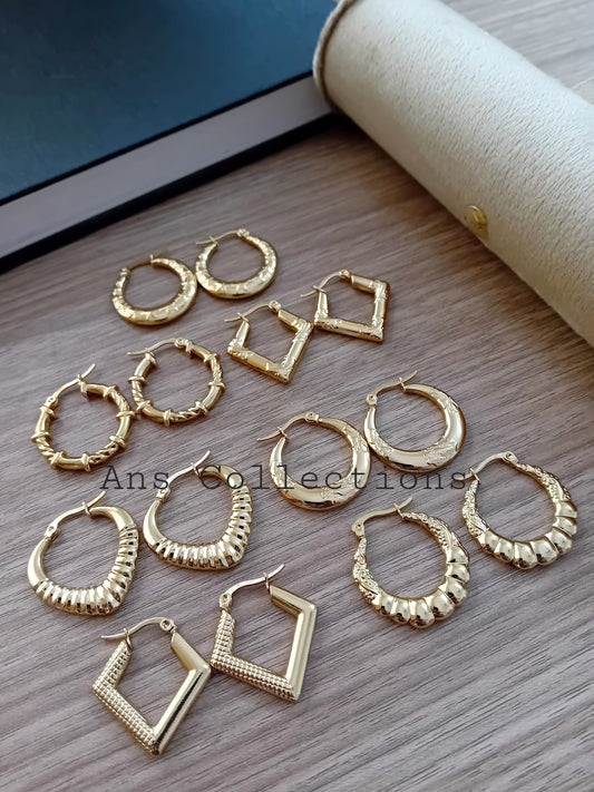 Antitarnish hook earrings