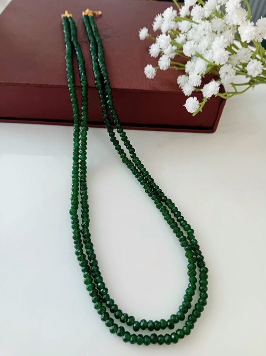 Onyx stone beaded neckpiece