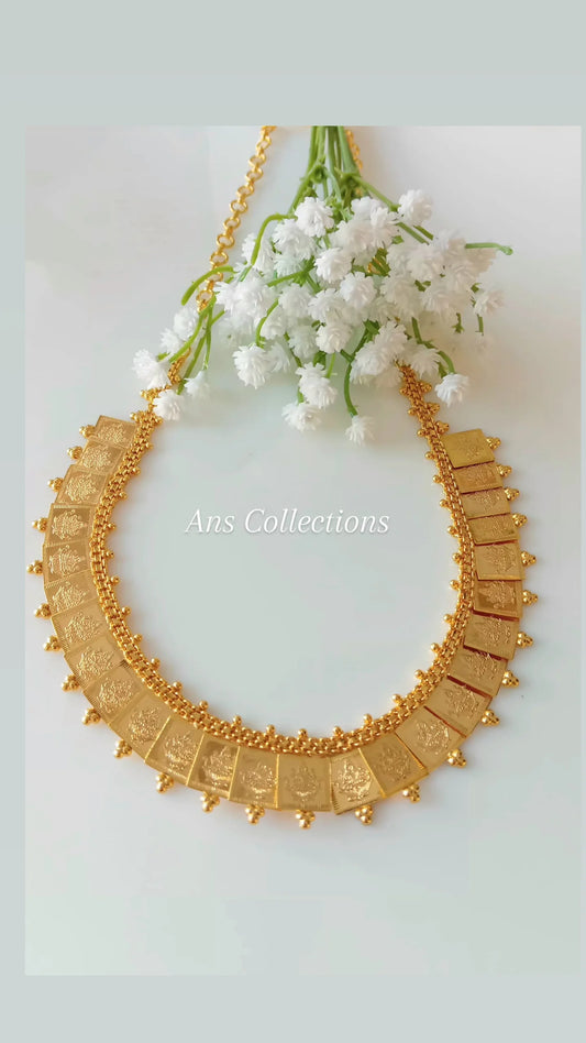 Lakshmi coin necklace
