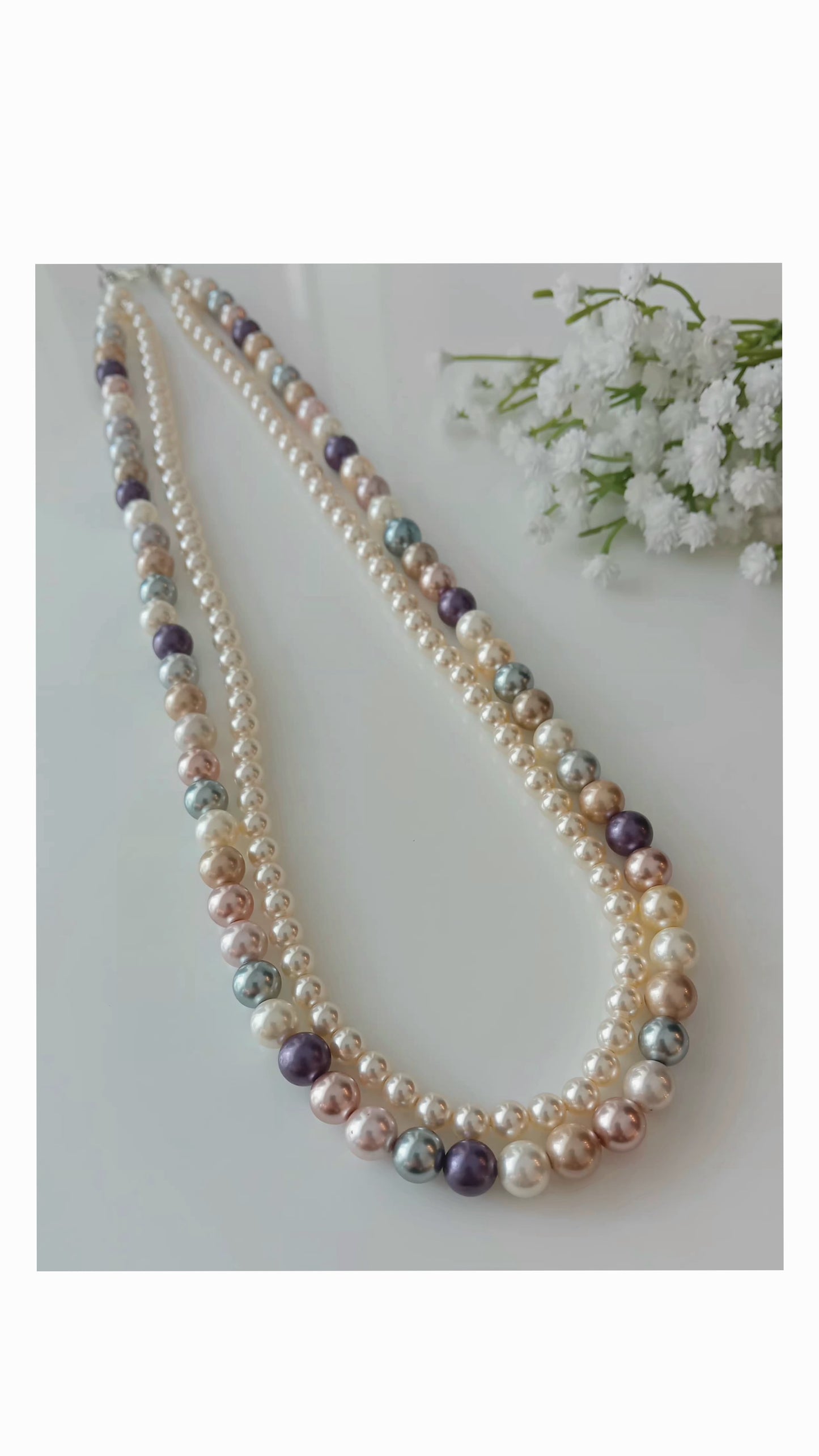 Shell pearl neckpiece
