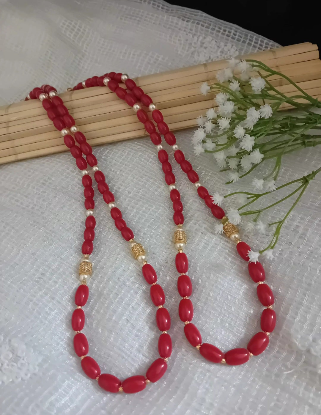 coral necklace -CN22