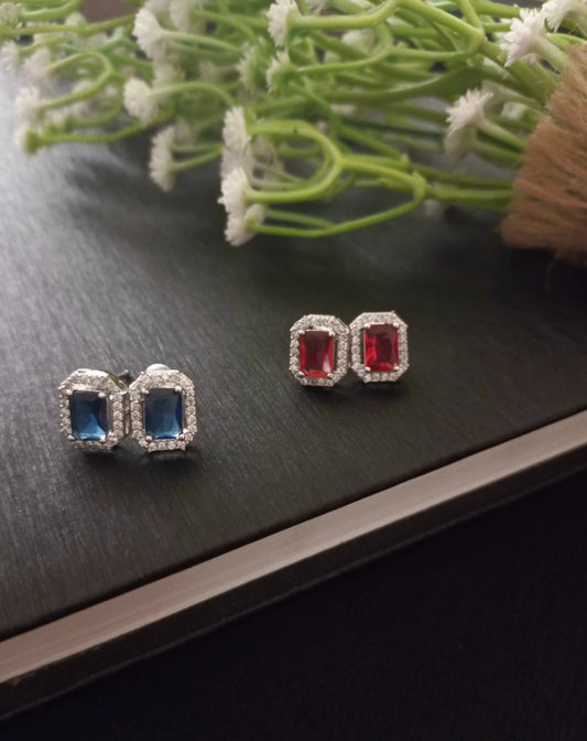 Earring ( blue, red )
