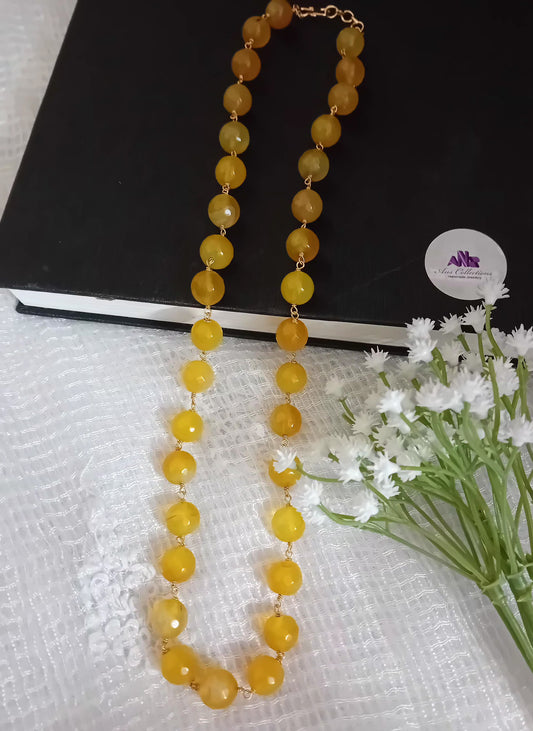 Onyx stone beaded neckpiece -OS15