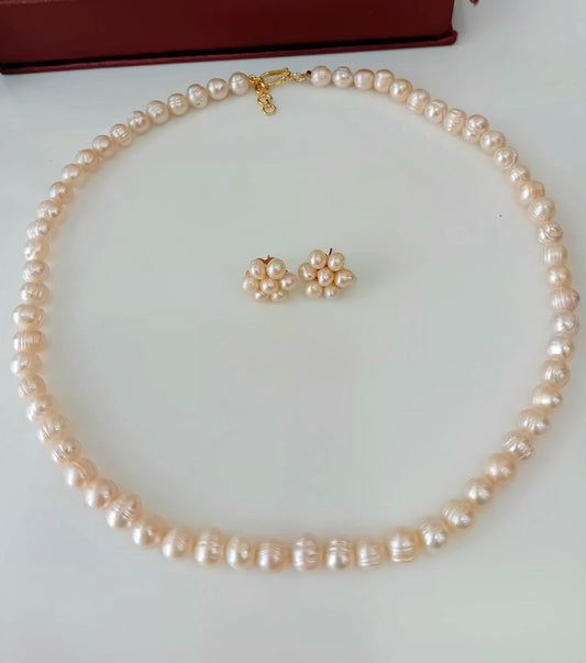 Fresh water pearl peach colour