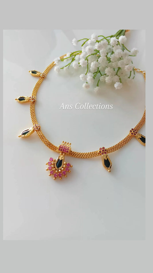 Gold plated nagapadam necklace