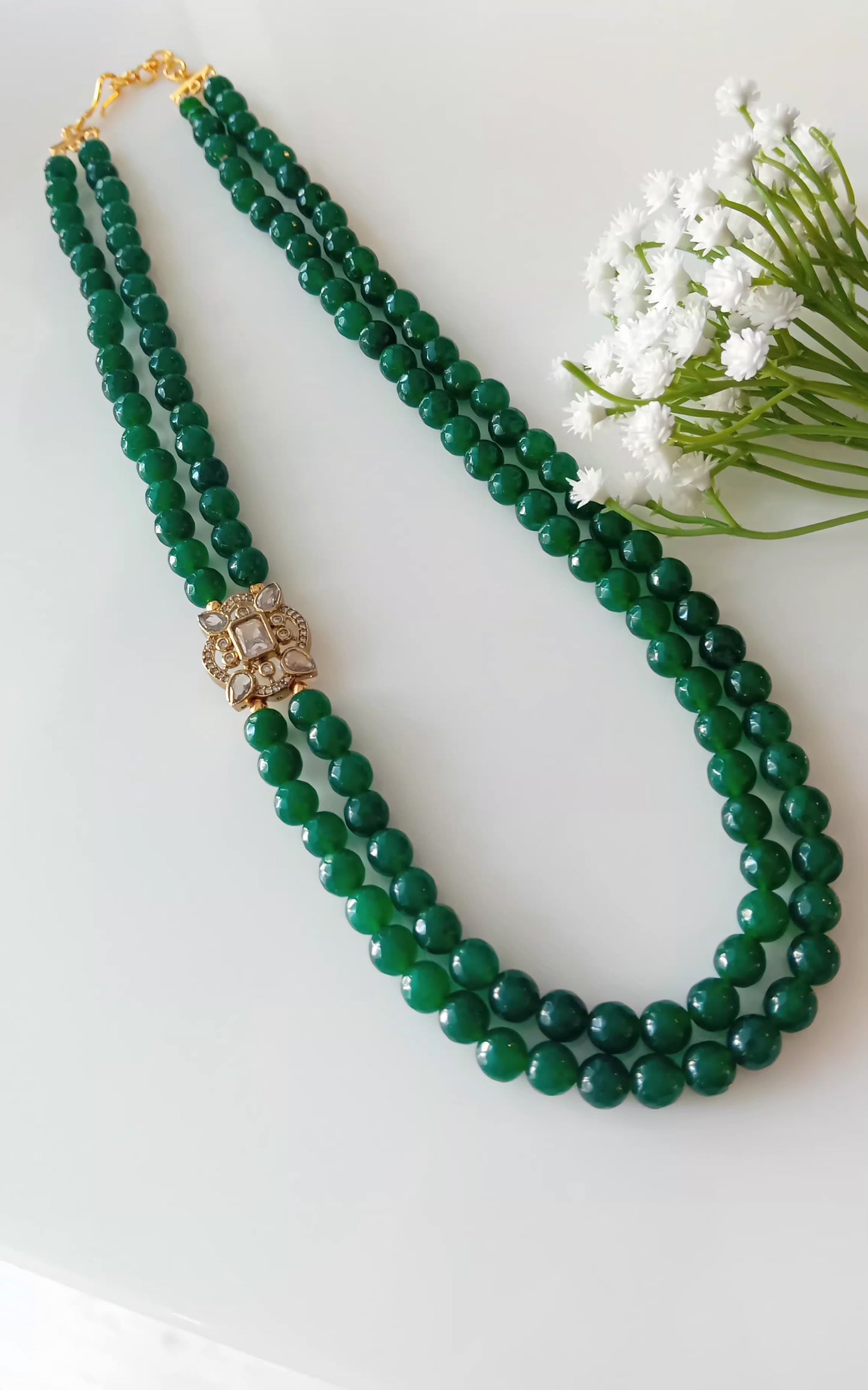 Green Agate stone neckpiece