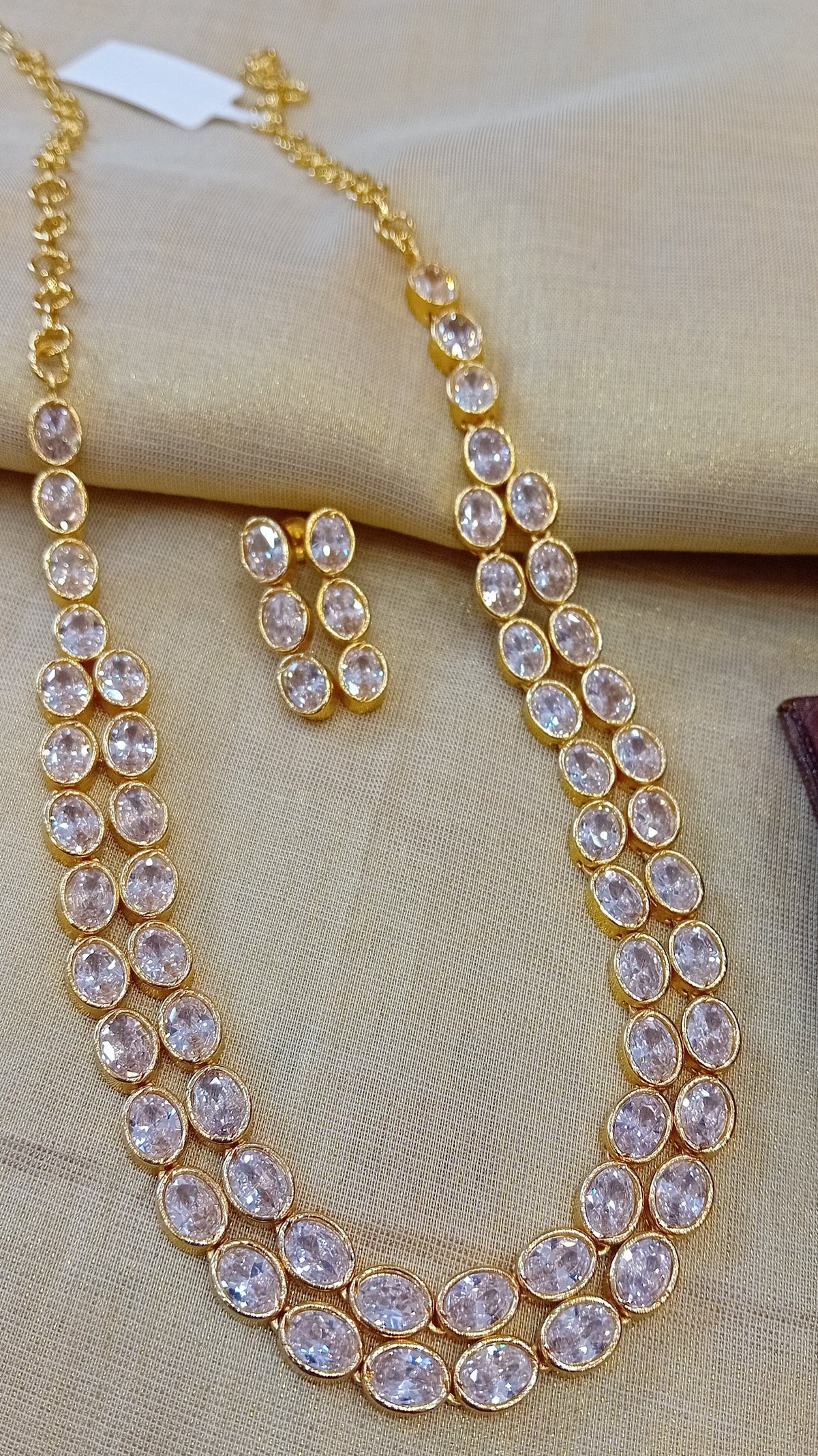 Gold plated ad stone Neckpiece