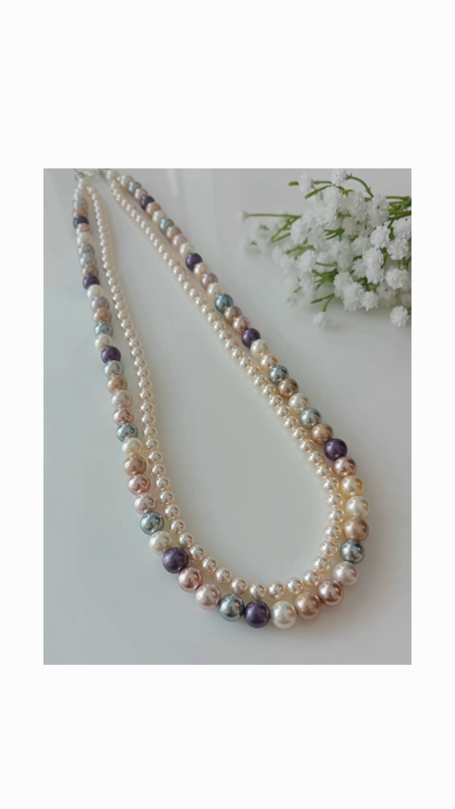 Shell pearl neckpiece