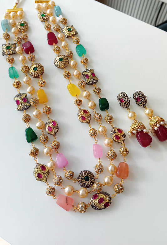 Jaipur style handmade neckpiece