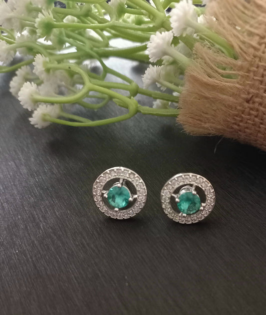 Earring( pastel green, blue, dark green)